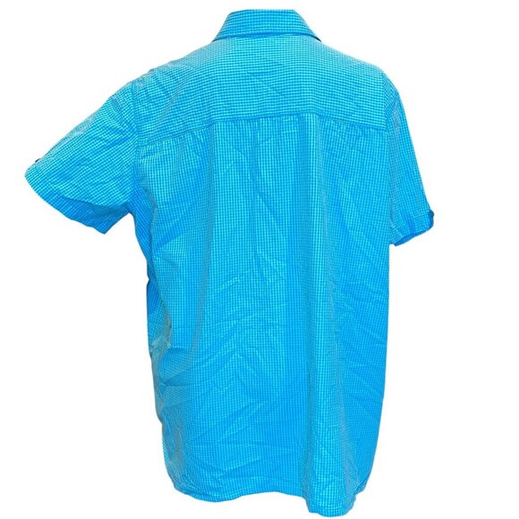 Bobbie Brooks Gingham Embroidered Flamingo Button Down Top 18W/20W #192J - Picture 4 of 8